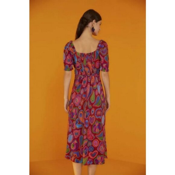 💕FARM RIO💕 Lisa Bodycon Midi Dress ~ XS - Picture 3 of 16